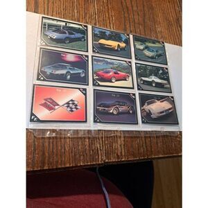 Vintage 1991 Collect A Card Vet Set Corvette Trading Cards Lot 9 Chevrolet Cards